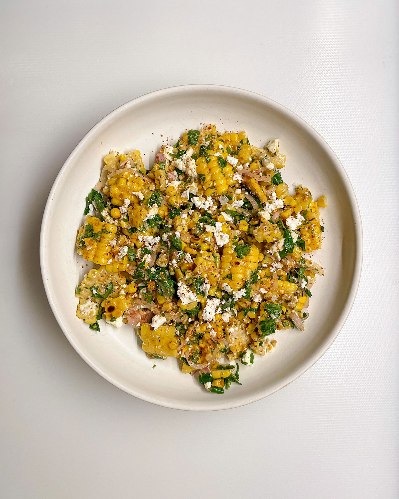 Einfacher Maissalat mit Feta - Sophia Sofire